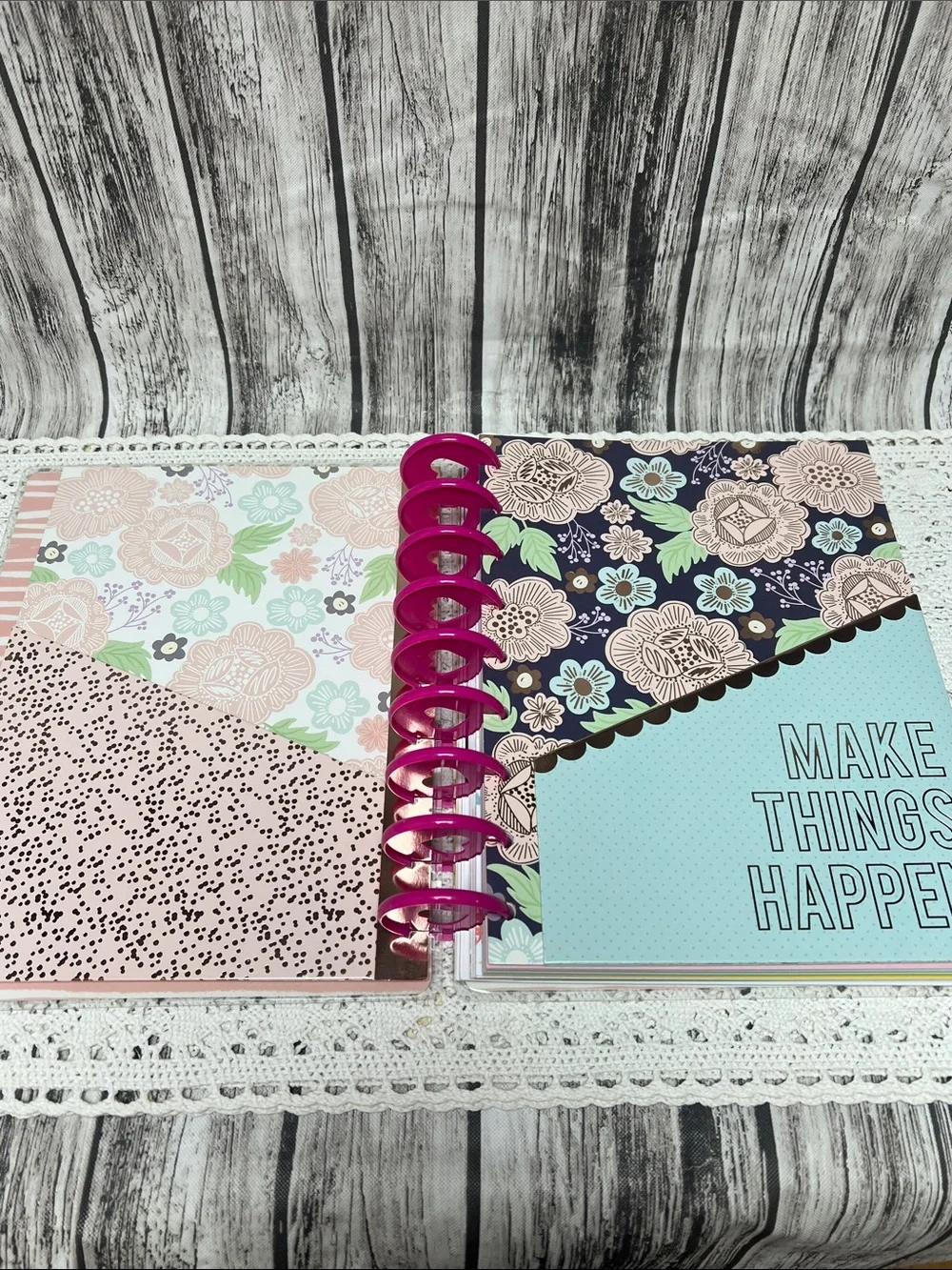 Happy Planner miscellaneous set of  vintage planner supplies with 15+ pieces